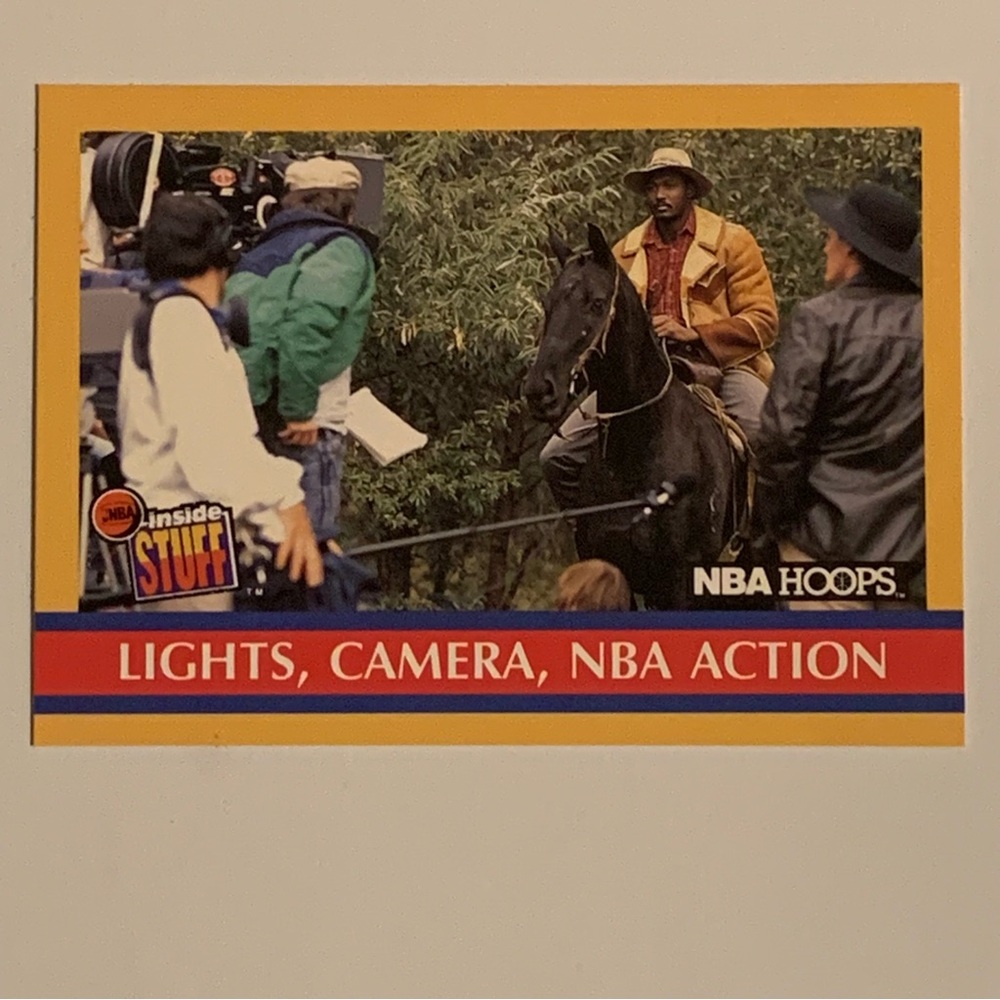 1990 NBA HOOPS LIGHTS, CAMERA, NBA ACTION #383